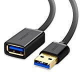 UGREEN Câble USB 3.0 Extension Mâle A vers Femelle A Haute Vitesse jusqu'à 5Gbps (1m)