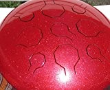 Unique Vibedrum - L'Oeil Rouge Sparkle - Standard Package en D-minor Métallophone balance - Handpan/tambour à main/tambour de langue en acier