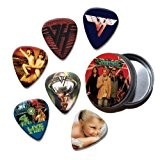 Van Halen Set of 6 Loose Guitar Médiators in Tin ( Collection A )
