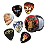Van Halen Set of 6 Loose Guitar Médiators in Tin ( Collection B )