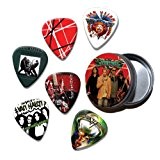Van Halen Set of 6 Loose Guitar Médiators in Tin ( Collection C )