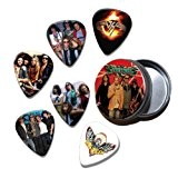 Van Halen Set of 6 Loose Guitar Médiators in Tin ( Collection D )