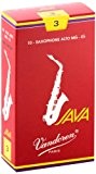 Vandoren SR263R Java 10 Anches pour Saxophone Alto 3 Rouge