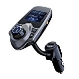 VicTsing Transmetteur FM sans fil Bluetooth Kit Chargeur USB de Voiture avec 3.5 mm Port Audio, Fente pour carte TF, ...