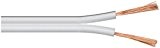 Wentronic LSK 2X2,5 Câble enceinte  Rouleau de 10 m Profil 2x 2,5 mm² Blanc (Import Allemagne)