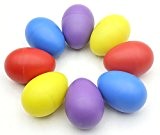 WINGONEER Percussion en plastique Oeuf musical Maracas Egg Shakers quatre couleurs 8pcs