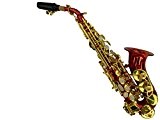 XIE@ B plat pour augmenter le ton saxophone sax enfants petite clé instrument à vent Saxophone Soprano or rouge du ...