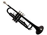 XIE@B plat trompette trois trompette ton Bach trompette laque noire de pulvérisation avec une valise, l'huile de valve, des gants, ...