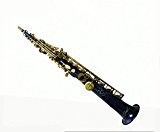 XIE@ clé peinture or bleu un sax droit treble saxophone bois avec une brosse de nettoyage des gants en tissu ...