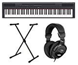 Yamaha P de 115b Stage Piano Set avec support et casque de x (88 Touches lestées, begleit Styles, fonction rhytm, polyphonie : ...
