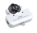 Zoom iQ5-WH Microphone Stéréo Mid-Side pour iPhone/iPad/iPod Blanc